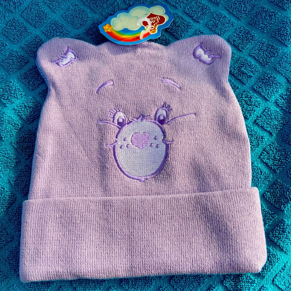 Purple Care Bears Hat Beanie Toque New with Tag